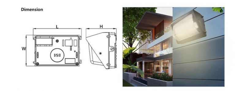 Outdoor Waterproof LED Wall Light with Meanwell/UL Listed Driver