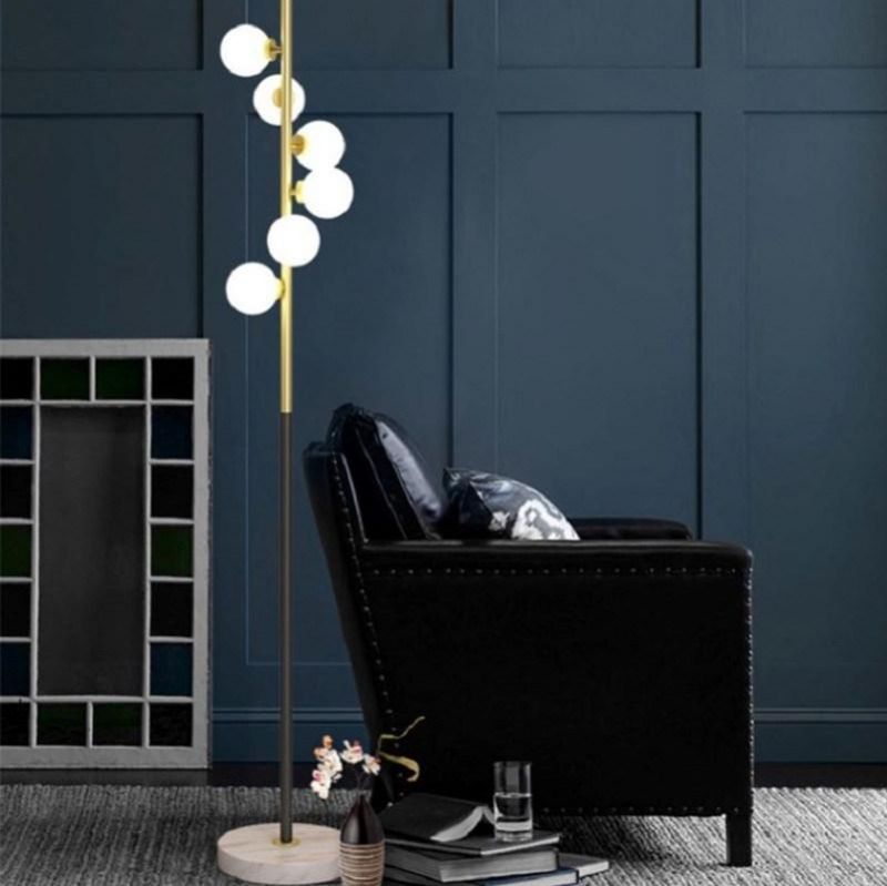 European Modern Simple Floor Lamp Living Room Glass Ball Living Room Floor Lamp (WH-MFL-22)