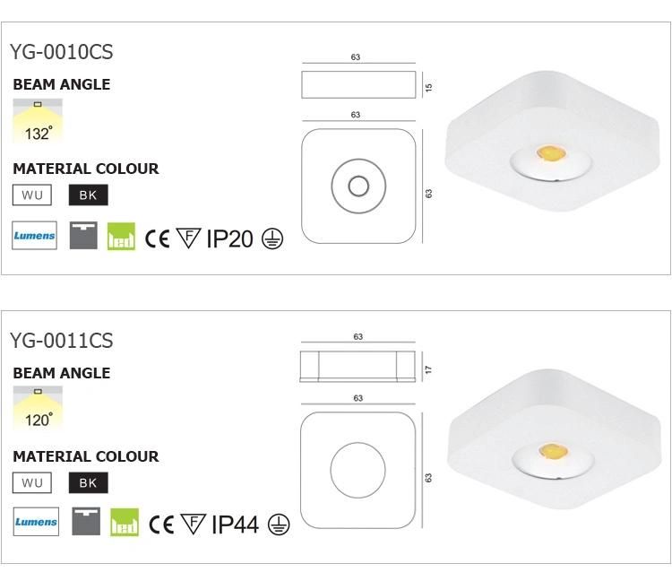 Aluminum Mini Spotlight Surface Mounted IP44 Cabinet COB Downlight
