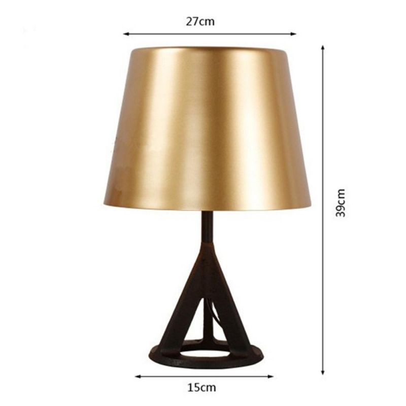 Industrial Triangle Iron Table Lamp Bedroom Bedside Desk Lamp Home Decoration Living Room Table Lamp