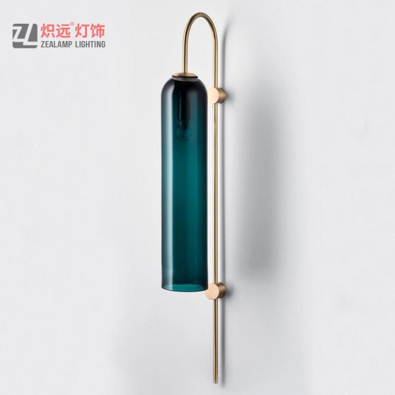 Simple Modern Hotel Black Green Indoor Single Wall Lamp