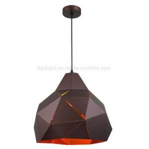 Geometric Bronze Metal Pendant Light for Dining Room