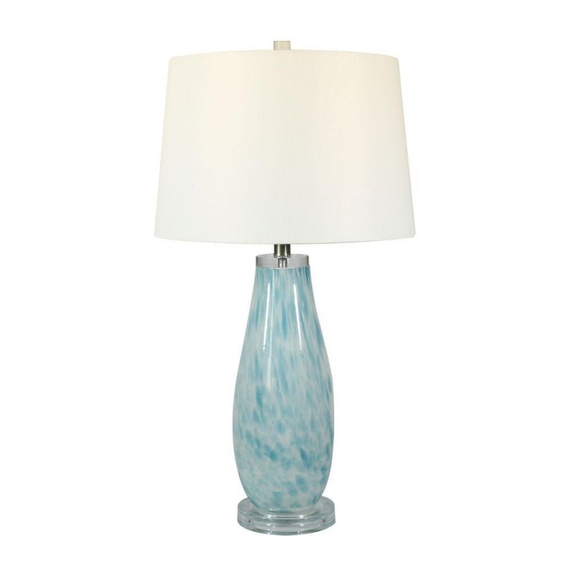 European-Style Light Luxury Glass Table Lamp Nordic Bedroom Bedside Lamp Living Room Simple Modern High-End Hotel Model Room Decoration Table Lamp Floor Lamp