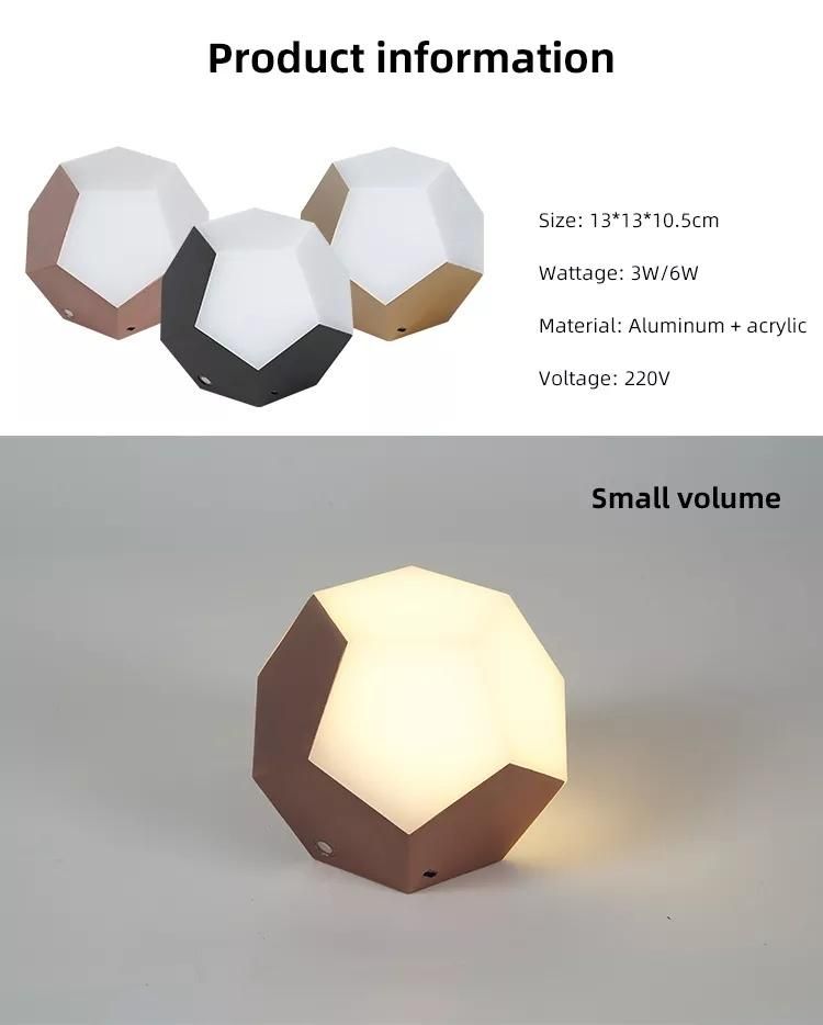 Whosesale Price modern USB Table Lamp Bedroom Bedside Kids Sleeping Toy Warm RGB LED Night Light