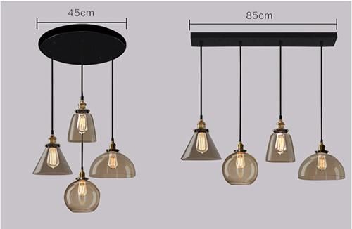 Indoor Light Modern Glass Pendant Lamp for Home Decoration