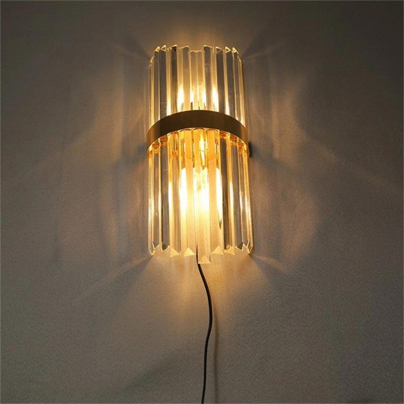 Modern Simple LED Crystal Wall Lamp Indoor Home Decor Wall Sconce Living Room Bedroom Bedside Bathroom Corridor Lamp Wall Lights