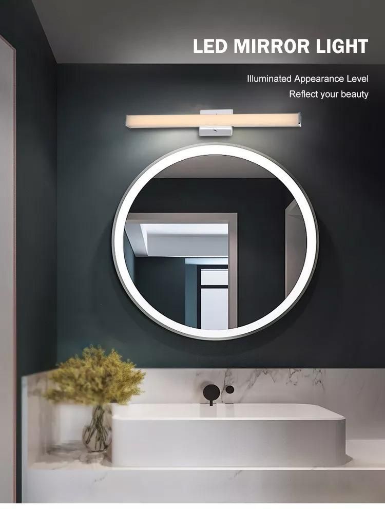 Bathroom House Design Dimmable Decorative Modern Long Mirror Lamp 40W Shower Room LED Vanity