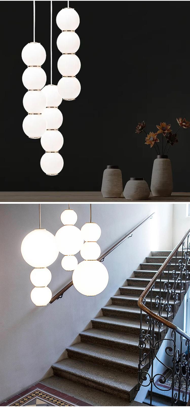 Nordic Style Gourd Shape Decorative Show Room Dining Room Modern Luxury Custom Chandelier Light