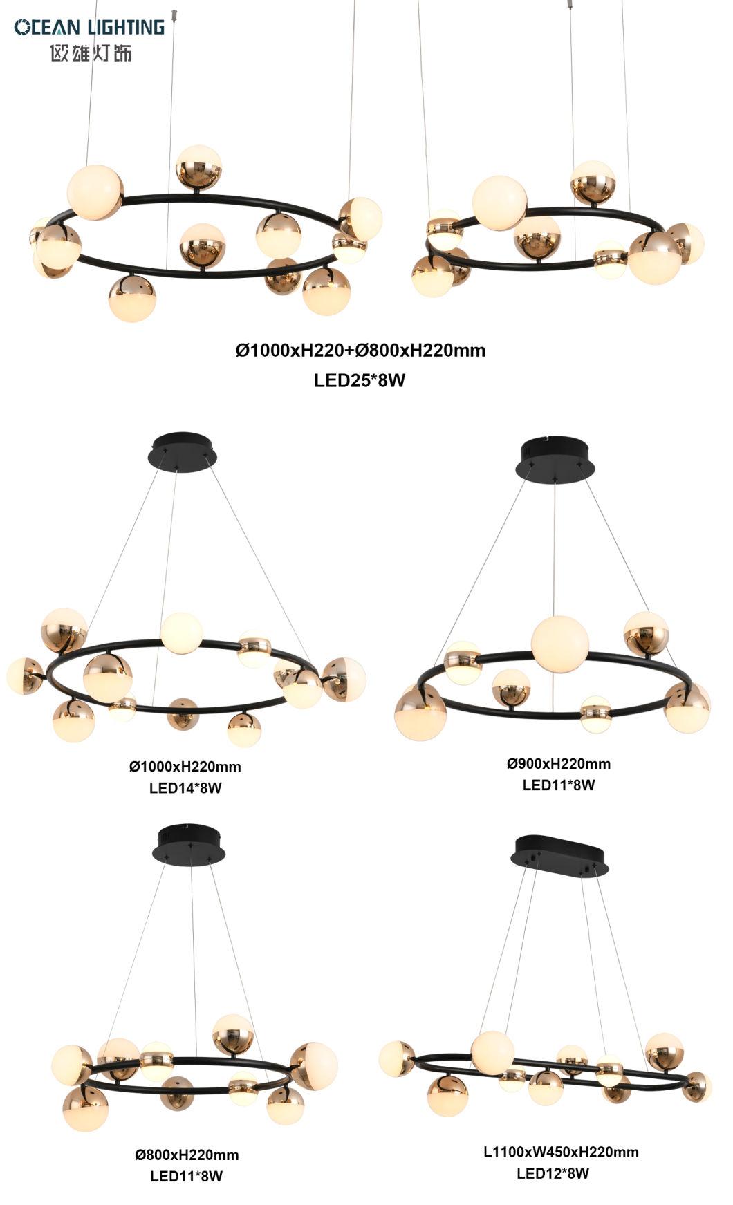 Ocean Lighting Wholesal Manufacturers LED Crystal Chandelier Ceiling Light