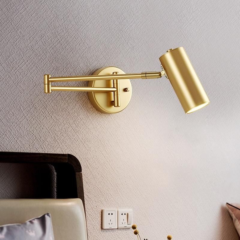 Nordic LED Wall Lamp Modern Iron Lamps for Living Room Bedroom Study Bedside Reading Lamp (WH-OR-56)