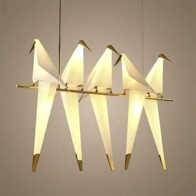 Nordic Paper Crane Pendant Lamp for Home Decor