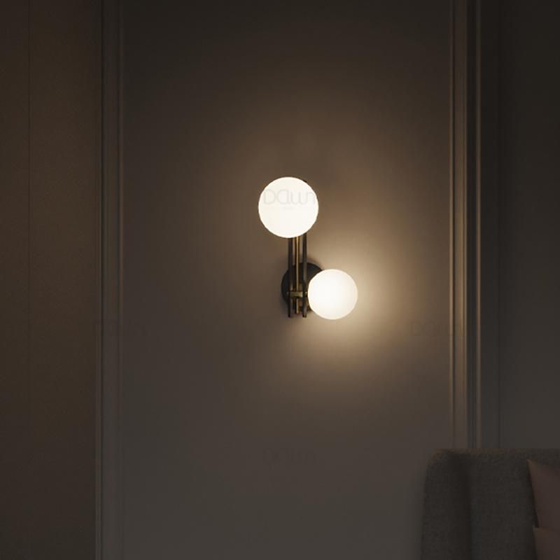 Double Light Source Wall Lamp Simple Style Bedroom Lamp Bedside Lamp