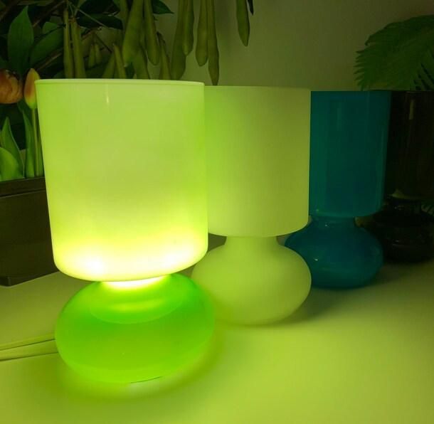 Glass Table Lamp Lykta Light Handmade Retro