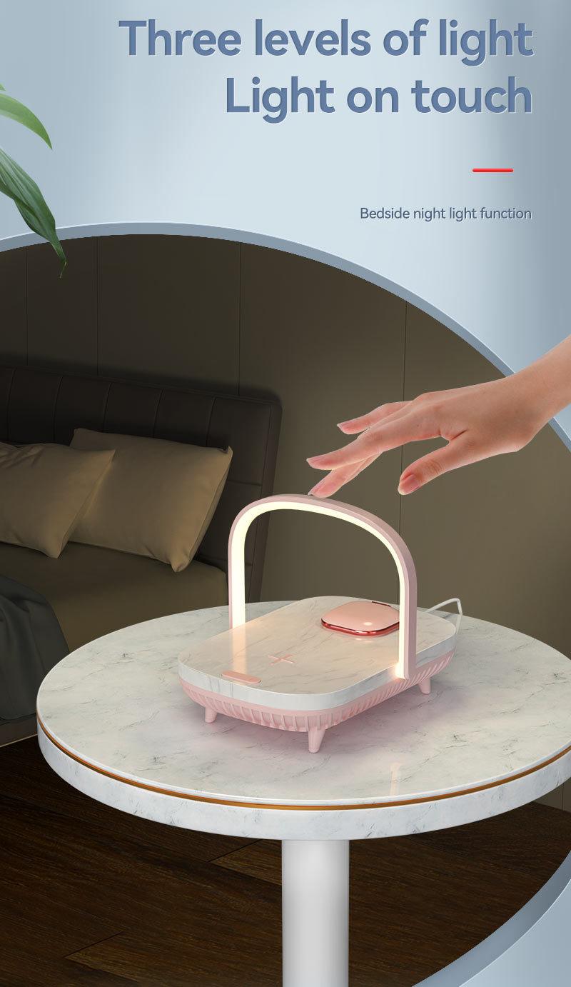 Table Lamp Mosquito Repellent Wireless Charger for Gift 3 in 1 5W Fast Wireless Charging Light