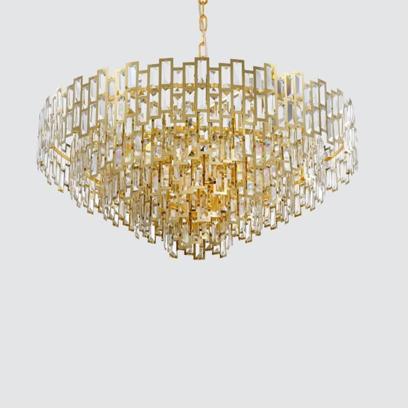 Hotel Lobby Exhibition Hall Luxurious Crystal Chandeliers Bedroom Pendant Lamp