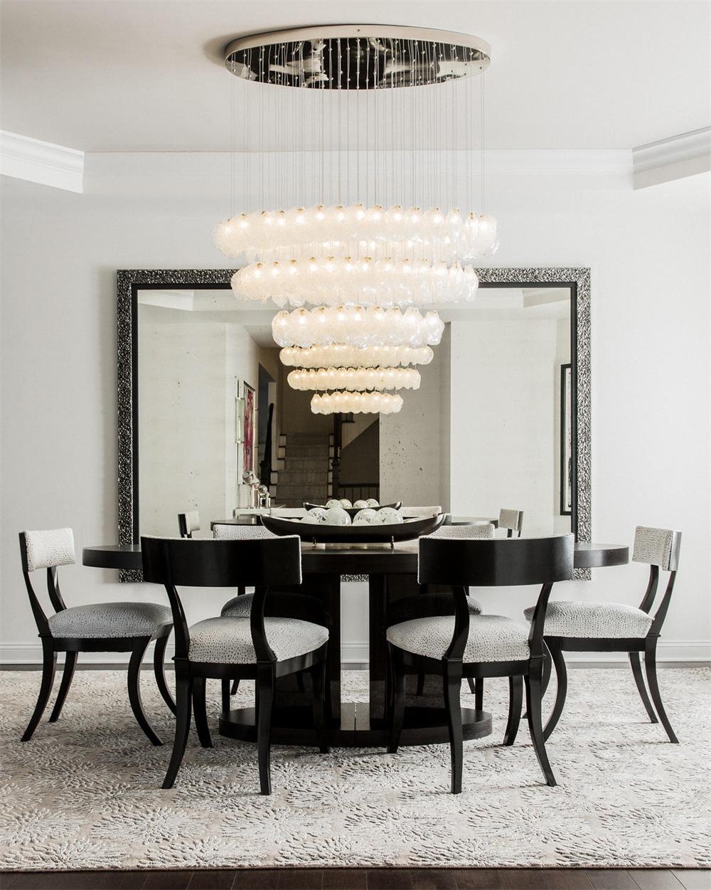 Camilamp Hot Sale Simple Nordic American Hanging LED Ceiling Lights Bedroom Chandelier Luxury Pendant Light