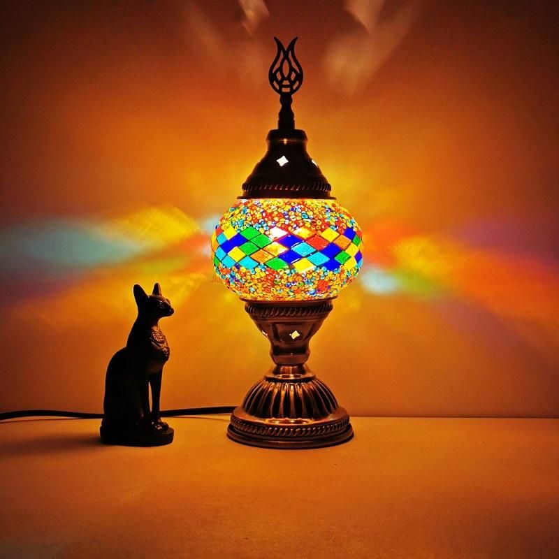 2022 Retro Style Table Light in Turkish Lamp for Bedroom Decoration