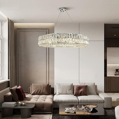 Modern Luxury Gold Crystal Chandelier for Interior Lighting Sitting Room Decoration