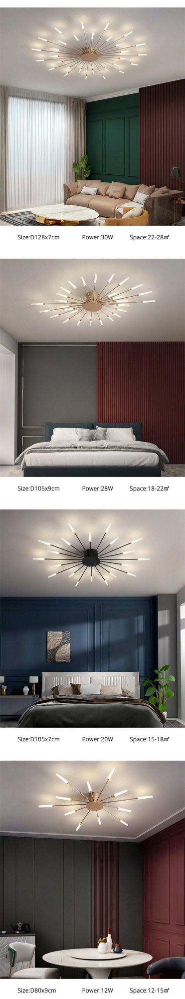 New Style LED Ceiling Lights for Studyroom Bedroom Dining Room Foyer Kitchen Villa Apartment Indoor Home Lighting Creative Lamps