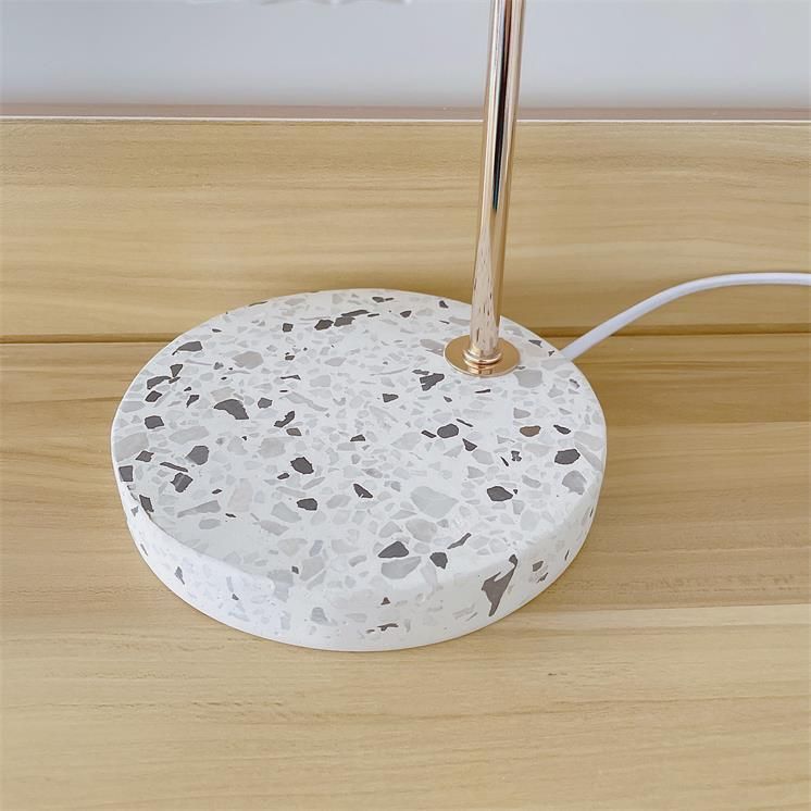 Aromatherapy Lamp Glass Wax Lamp Terrazzo Candle Lamp Retro Smokeless Fireless Thermostat Fragrance Melting Wax Lamp