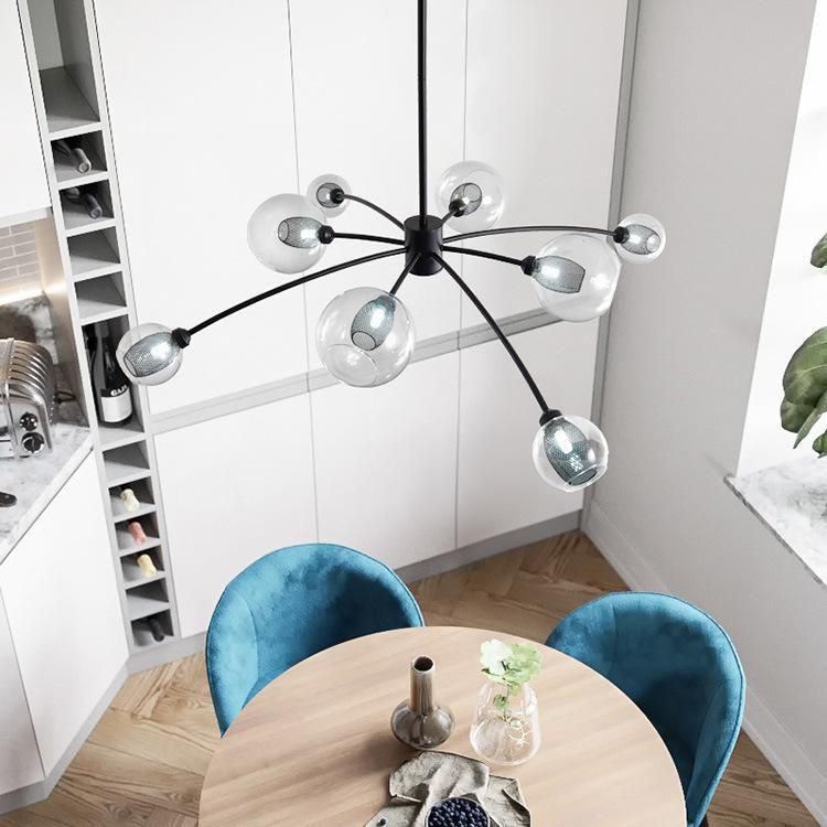 Modern Pendant Light LED Aluminum Black Color for Home Lighting Decoration