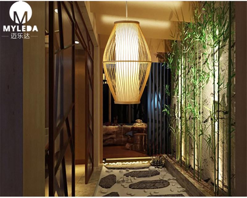Indoor Lighting Pendant Lamp with Bamboo for Restaurant Decoration