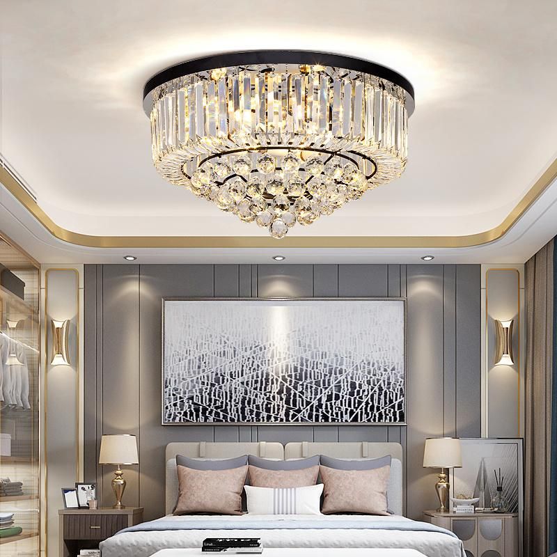 Modern LED Ceiling Lights Fixtures K9 Crystal Lamp for Living Room Ceiling LED Lamp (WH-CA-74)