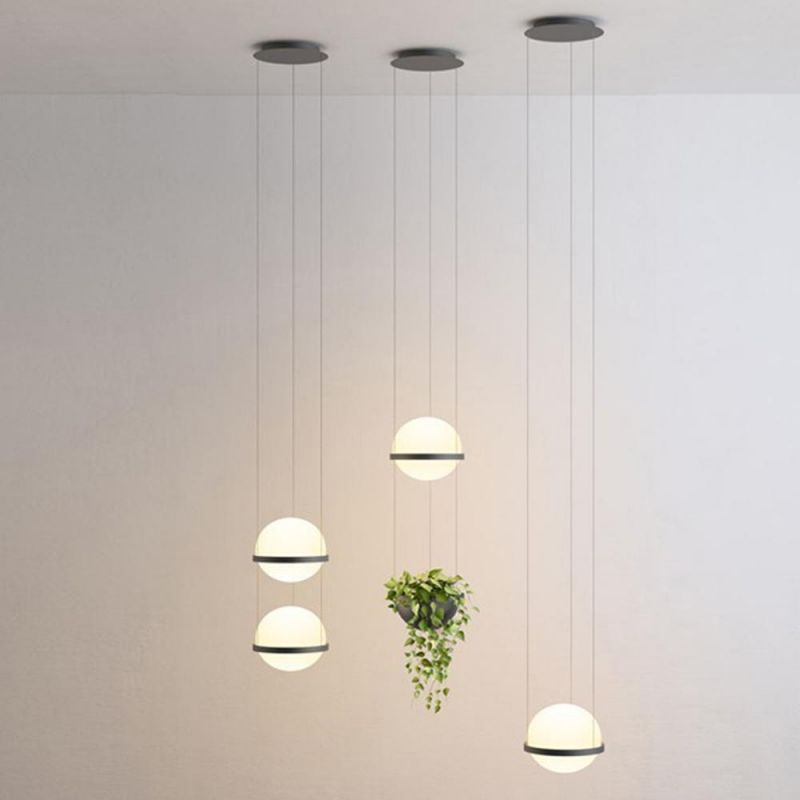 Plant Pendant Lights Modern Long Cord Plants Deco Chandelier Hanging Glass Ball Light (WH-GP-50)