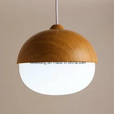 Indecoration Modern Pendant Lamp Wood Color for Coffee Bar