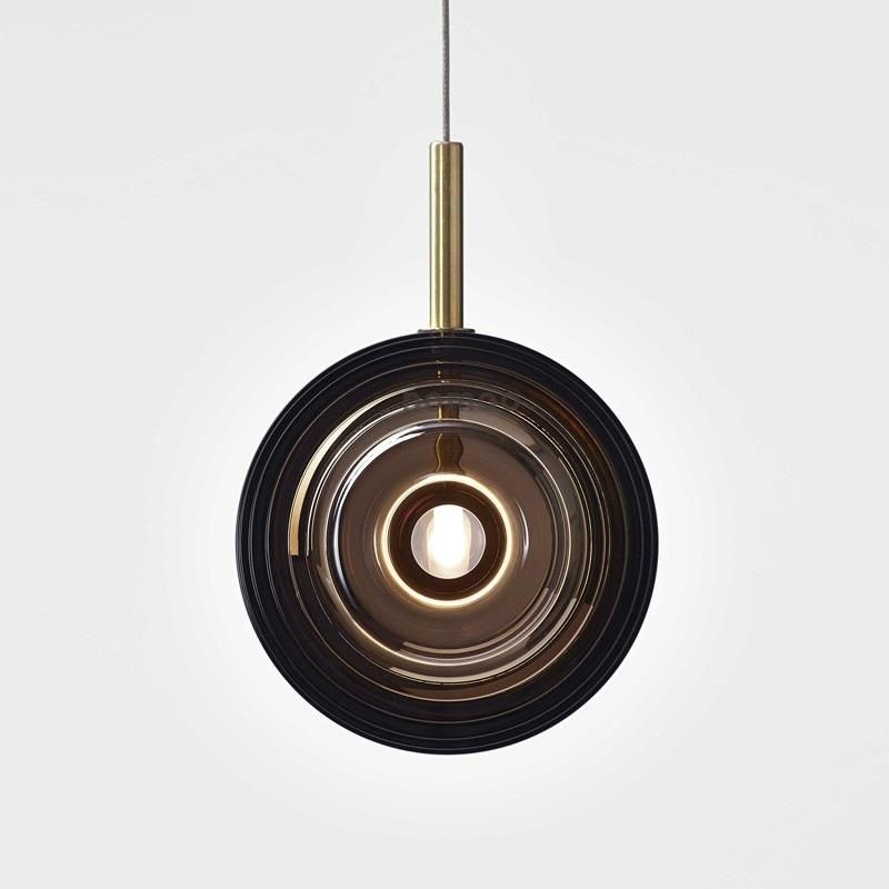 Modern LED Pendant Lights Black Glass Hanging Lamps Living Room Kitchen Lights (WH-GP-57)