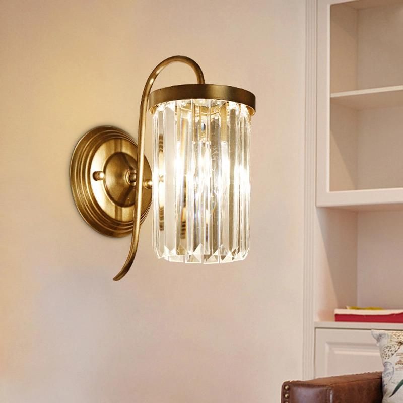 Living Room Wall Lamp Bedroom Bedside Mirror Headlight Stair Corridor Crystal Bedside Light