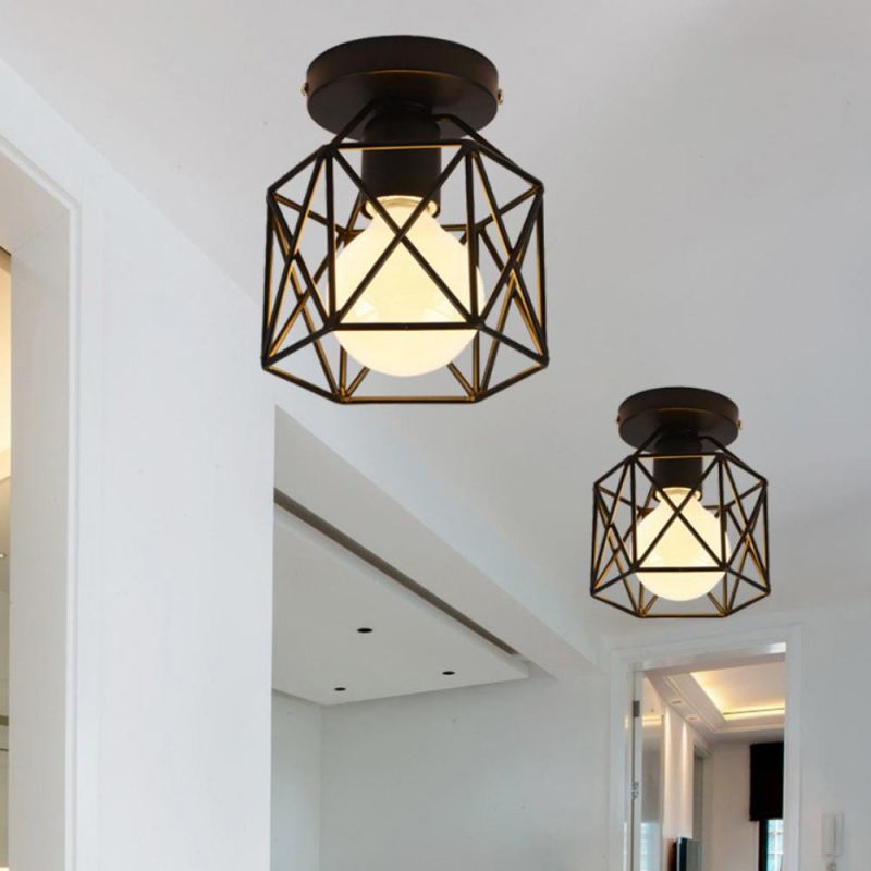 Mini Ceiling Lights Vintage Industrial Ceiling Lamp Hallway Corridor Retro Loft Industrial Ceiling Light (WH-LA-36)