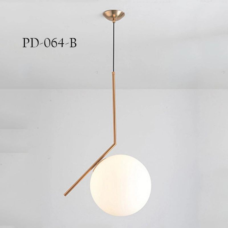 Modern Milk White Glass Bubble Pendant Hotel Lamp Fitting High Standard Made in China Pendant Lights