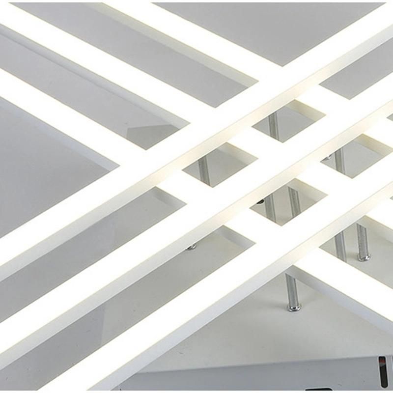 Nordic Postmodern Simple Personality LED Ceiling Light Hall Bedroom Black and White Lamp