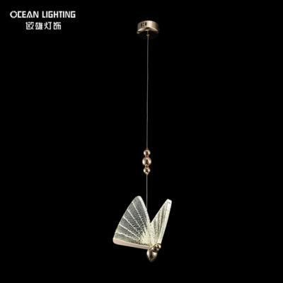 Butterfly Warm Lighting 3000K Metal Crystal 3W Chandelier