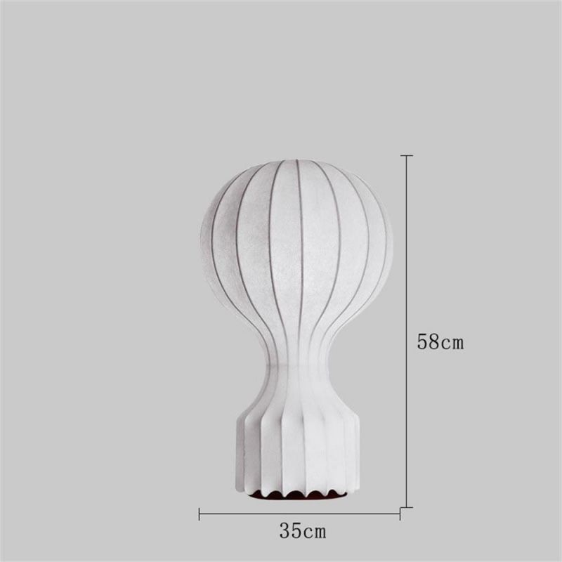 Modern Art Silk Table Lamps Fabric Lampshade White Bedroom Bedside Lamp Stand for Study Living Room Indoor Lighting