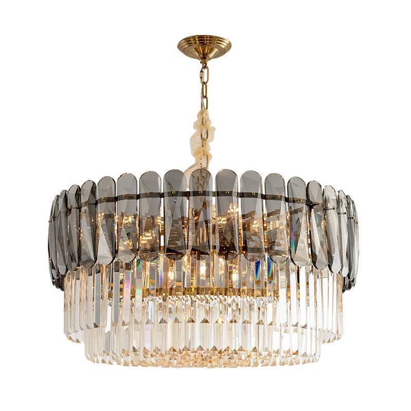 Crystal Restaurant Living Room Oval Pendant Lamp