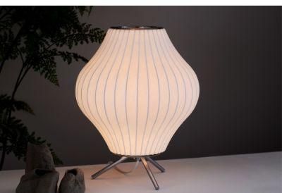 2021 Hot Sale Elegant Modern Faux Silk Shade Reading Table Lamp for Living Room and Bedroom