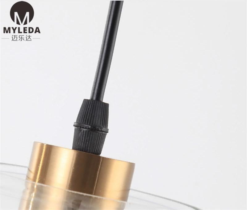 Modern Metal Luxury Glass Hall Restaurant Pendant Light Chandelier