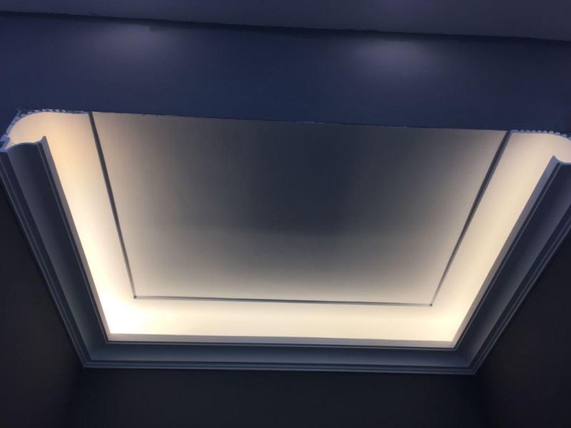 Fire-Resistance Grg Gypsum Cornice Moulding with LED Lights