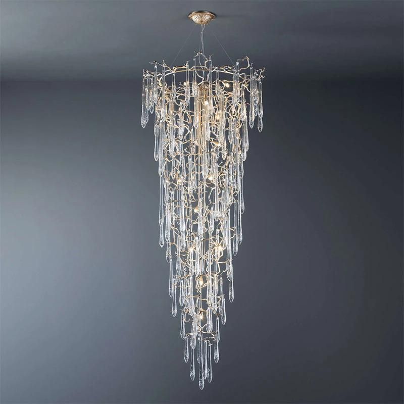 2022 Modern Design Classic Branch and Clear Glass Colorful Strip Pendant Lamp