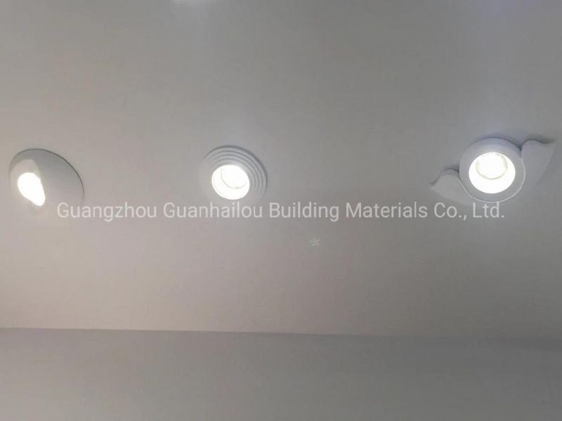 Gypsum Recessed Lighting Fixtures and LED Light