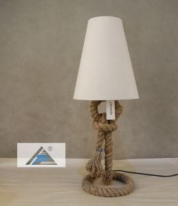 Art Decorative Handmade Rattan Table Lamp with Linen Shade (C5008262)