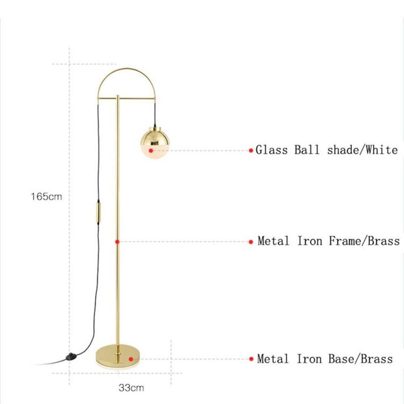 Modern Glass Floor Lamp for Home Hotel Project Lighting Lamp
