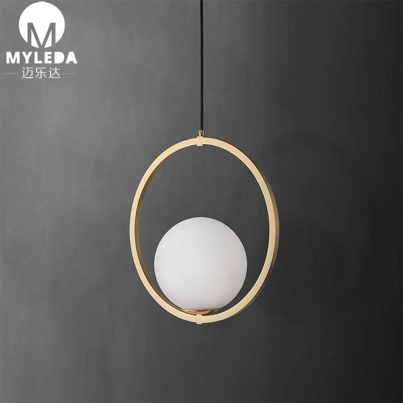 Glass Shade E27 Vintage Industrial Hanging Lamp Pendant Light
