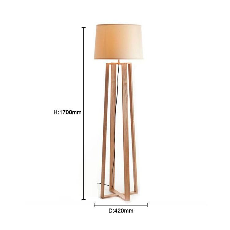 Bamboo Natural Color Large Tripod Floor Lamp with White Linon Furniture/Lighting/LED Lighting /Lamp/Decoration/ LED/Tripod/Indoor Light/