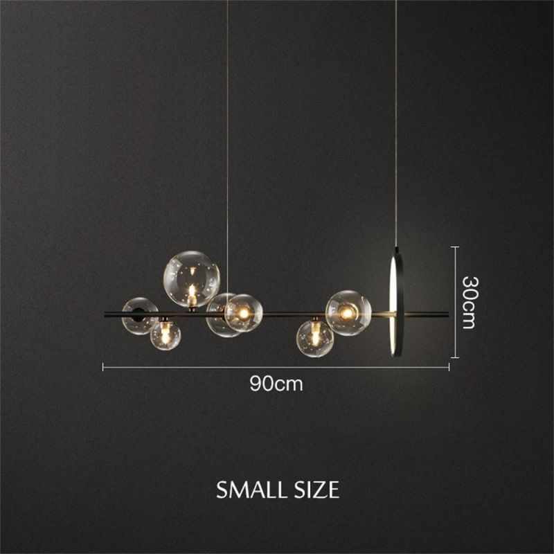 Nordic Creative Restaurant Chandelier Modern Simple Bar Front Desk Italian Designer Dining Room Glass Decorative Chandelier