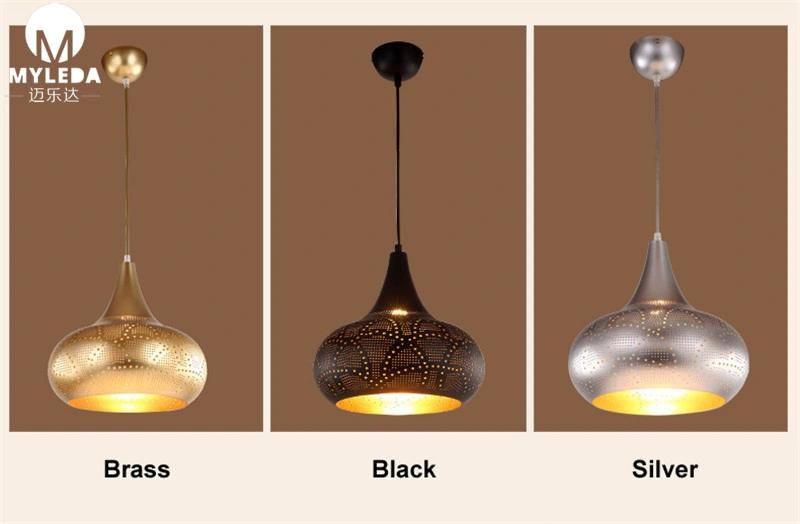 Vintage American Wrought Iron Mesh Chandelier Pendant Lighting