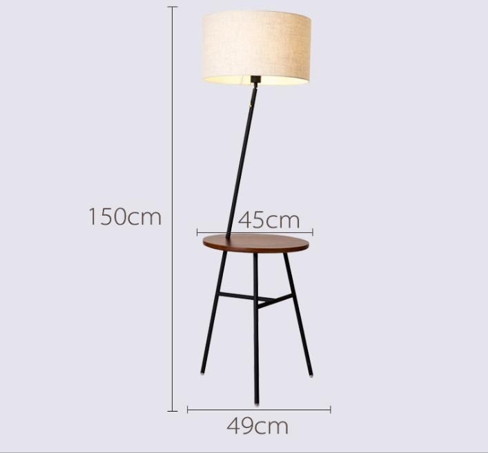 Simple Modern Solid Wood Creative American Vertical Floor Lamp for Wholesale