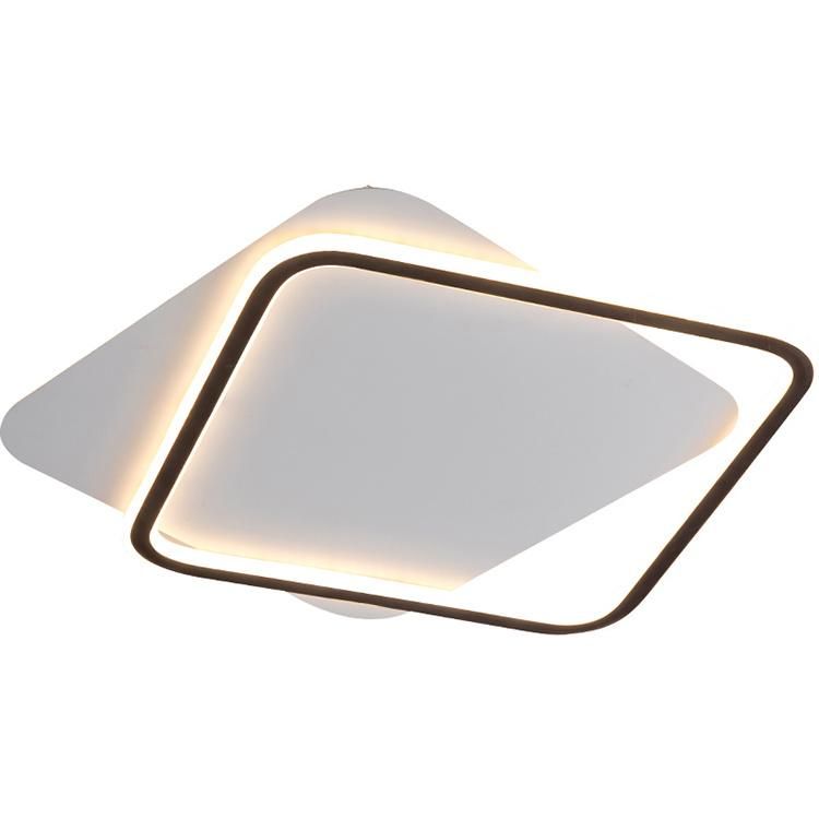New Modern Minimalist Golden Square Surface LED Ceiling Lamp Modern Entry Light